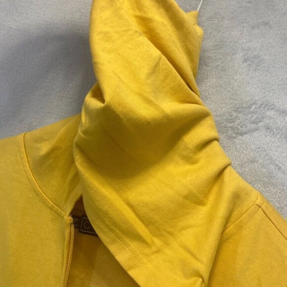 COOGI Zip Up Hoodie Jacket & T-Shirt Set Womens 2X Rhinestone Yellow Vintage Y2K - Picture 15 of 16